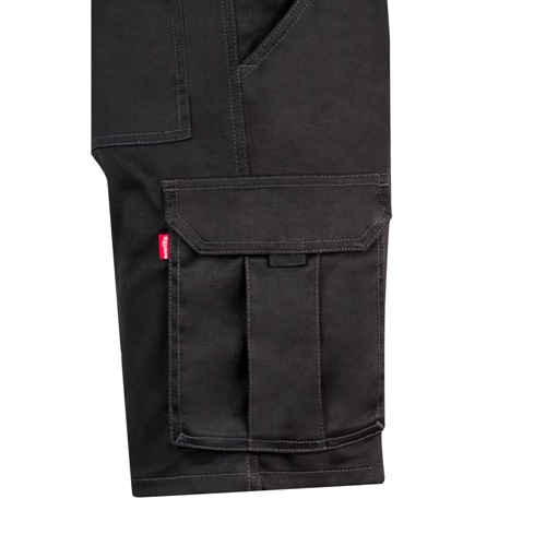VL HEBE. Bermudas stretch multibolsos (240g/m²), em algodão (46%), EME (38%) e poliéster (16%)