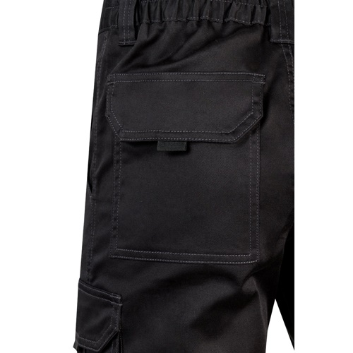 VL HEBE. Bermudas stretch multibolsos (240g/m²), em algodão (46%), EME (38%) e poliéster (16%)