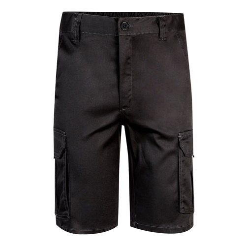 VL HEBE. Bermudas stretch multibolsos (240g/m²), em algodão (46%), EME (38%) e poliéster (16%)