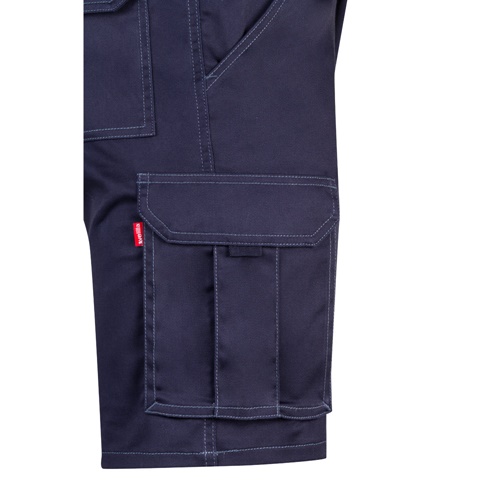 VL HEBE. Bermudas stretch multibolsos (240g/m²), em algodão (46%), EME (38%) e poliéster (16%)
