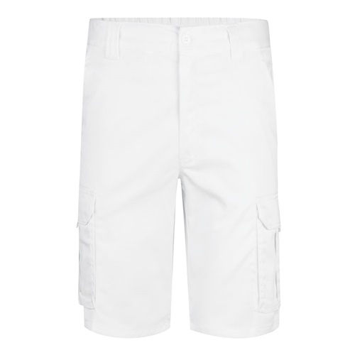 VL HEBE. Bermudas stretch multibolsos (240g/m²), em algodão (46%), EME (38%) e poliéster (16%)