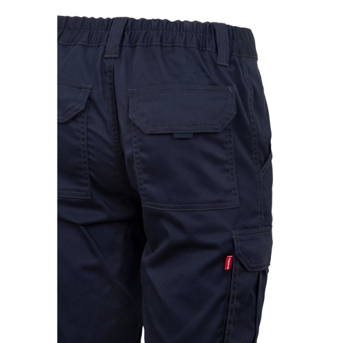 VL HEBE. Bermudas stretch multibolsos (240g/m²), em algodão (46%), EME (38%) e poliéster (16%)