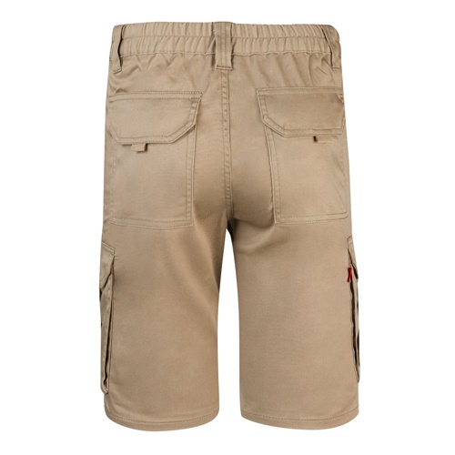 VL HEBE. Bermudas stretch multibolsos (240g/m²), em algodão (46%), EME (38%) e poliéster (16%)