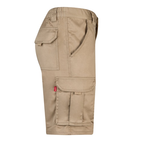 VL HEBE. Bermudas stretch multibolsos (240g/m²), em algodão (46%), EME (38%) e poliéster (16%)