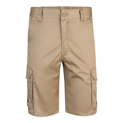VL HEBE. Bermudas stretch multibolsos (240g/m²), em algodão (46%), EME (38%) e poliéster (16%)