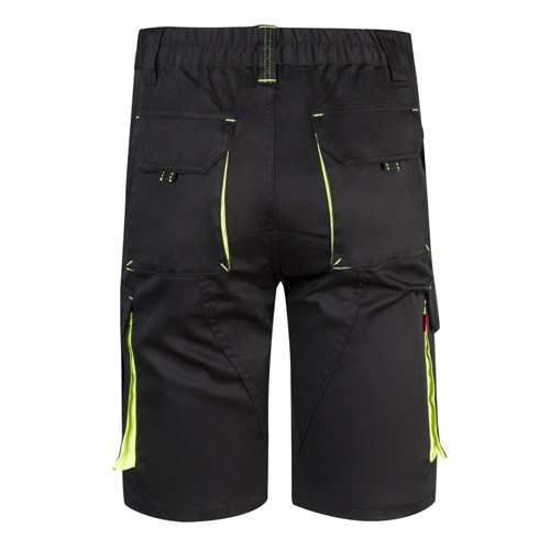 VL HEMERA. Bermudas stretch bicolor multibolsos (240g/m²), em algodão (46%), EME (38%) e poliéster (16%)