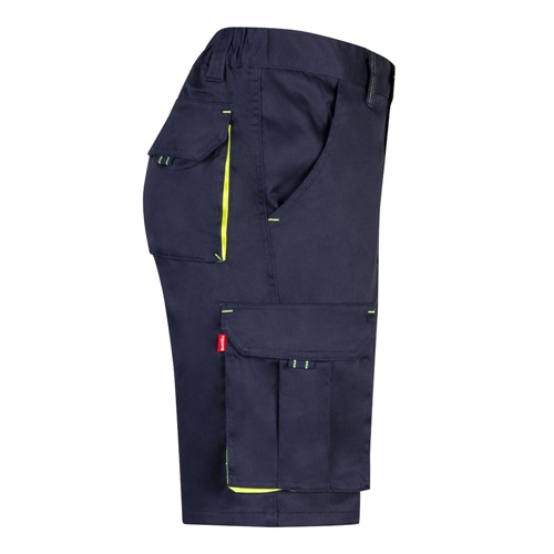 VL HEMERA. Bermudas stretch bicolor multibolsos (240g/m²), em algodão (46%), EME (38%) e poliéster (16%)