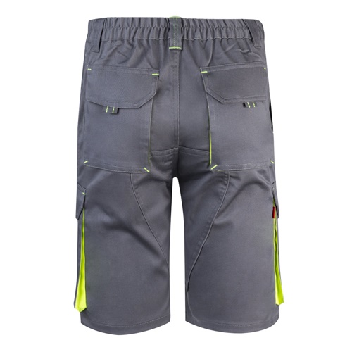 VL HEMERA. Bermudas stretch bicolor multibolsos (240g/m²), em algodão (46%), EME (38%) e poliéster (16%)