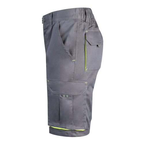 VL HEMERA. Bermudas stretch bicolor multibolsos (240g/m²), em algodão (46%), EME (38%) e poliéster (16%)