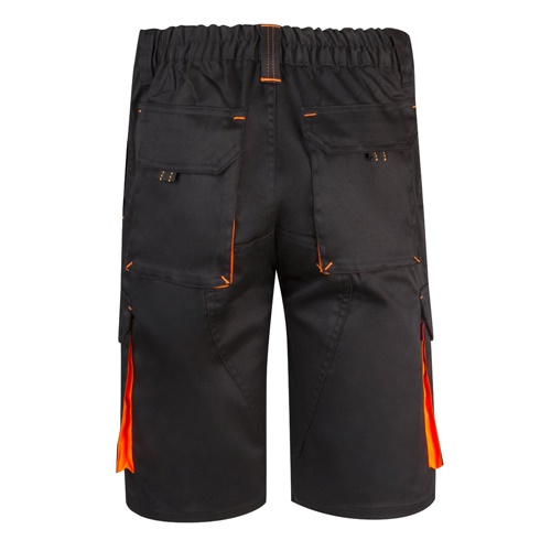 VL HEMERA. Bermudas stretch bicolor multibolsos (240g/m²), em algodão (46%), EME (38%) e poliéster (16%)