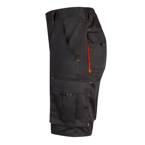 VL HEMERA. Bermudas stretch bicolor multibolsos (240g/m²), em algodão (46%), EME (38%) e poliéster (16%)