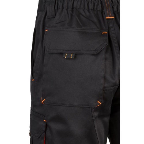 VL HEMERA. Bermudas stretch bicolor multibolsos (240g/m²), em algodão (46%), EME (38%) e poliéster (16%)