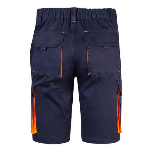 VL HEMERA. Bermudas stretch bicolor multibolsos (240g/m²), em algodão (46%), EME (38%) e poliéster (16%)
