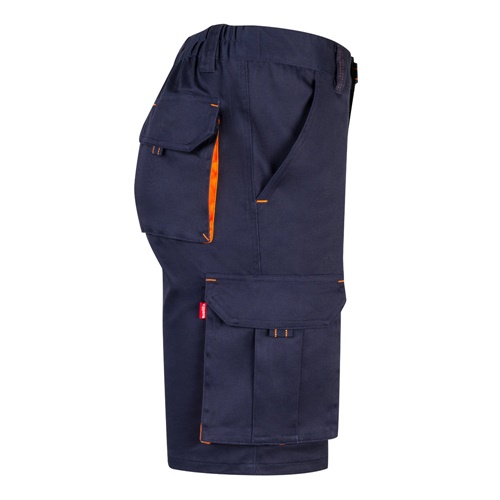 VL HEMERA. Bermudas stretch bicolor multibolsos (240g/m²), em algodão (46%), EME (38%) e poliéster (16%)