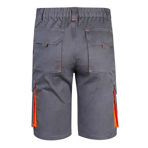 VL HEMERA. Bermudas stretch bicolor multibolsos (240g/m²), em algodão (46%), EME (38%) e poliéster (16%)