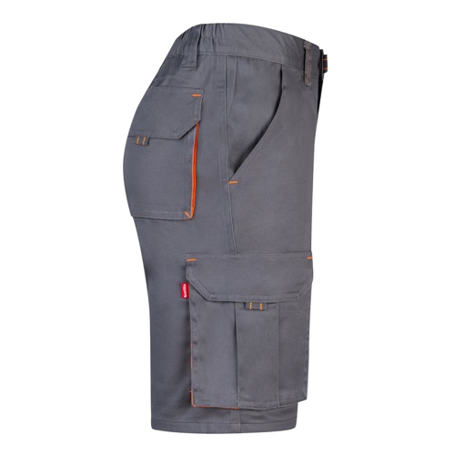 VL HEMERA. Bermudas stretch bicolor multibolsos (240g/m²), em algodão (46%), EME (38%) e poliéster (16%)