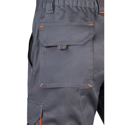 VL HEMERA. Bermudas stretch bicolor multibolsos (240g/m²), em algodão (46%), EME (38%) e poliéster (16%)
