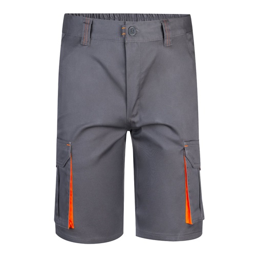 VL HEMERA. Bermudas stretch bicolor multibolsos (240g/m²), em algodão (46%), EME (38%) e poliéster (16%)