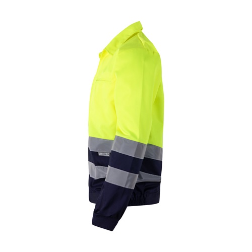 VL NEPTUNE LARGE. Casaco bicolor de sarja (210g/m²) em poliéster (80%) e algodão (20%)