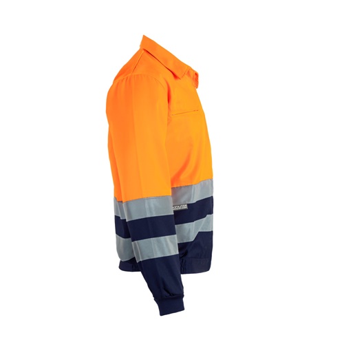 VL NEPTUNE LARGE. Casaco bicolor de sarja (210g/m²) em poliéster (80%) e algodão (20%)