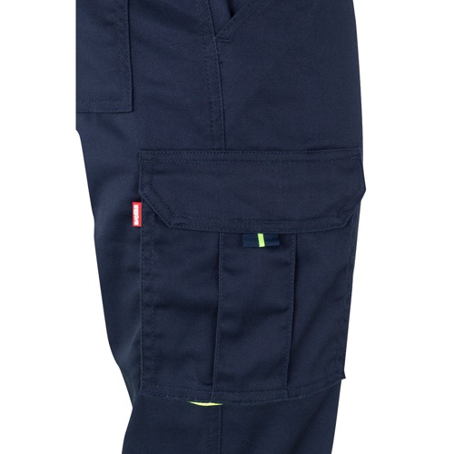 VL ZEUS LARGE. Calças stretch bicolor multibolsos (240g/m²), em algodão (46%), EME (38%) e poliéster (16%)