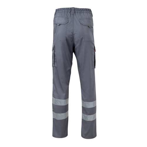VL DIONYSUS. Calças stretch multibolsos (240g/m²), em algodão (46%), EME (38%) e poliéster (16%)