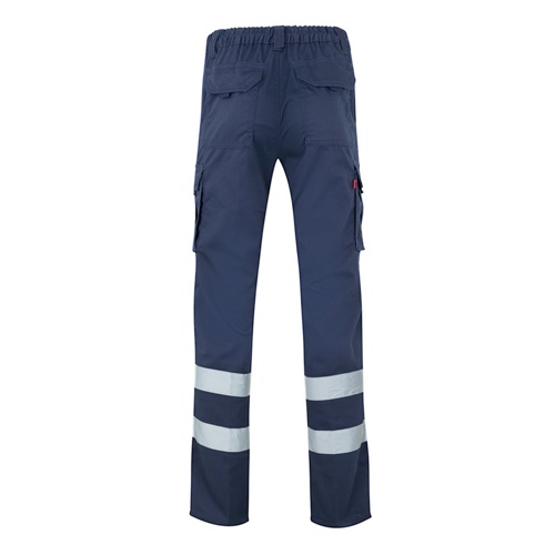 VL DIONYSUS. Calças stretch multibolsos (240g/m²), em algodão (46%), EME (38%) e poliéster (16%)