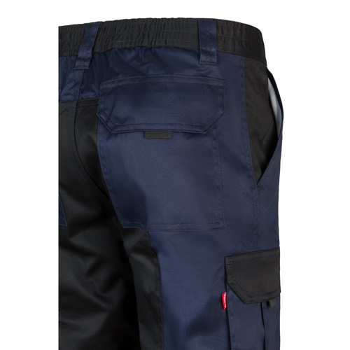 VL NJORD. Calças bicolor em sarja multibolsos (240 g/m²), em algodão (35%) e poliéster (65%)