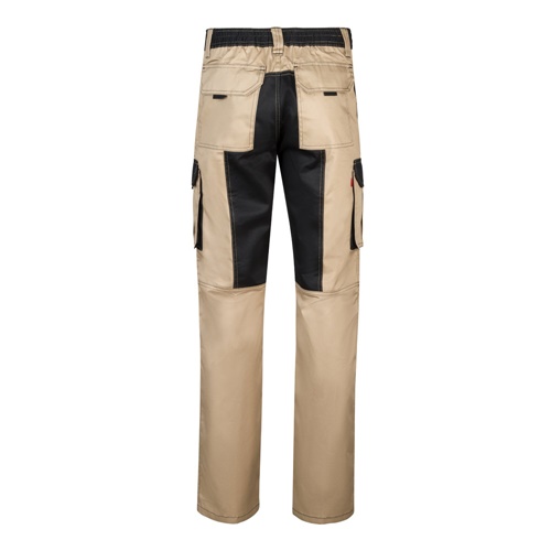 VL NJORD. Calças bicolor em sarja multibolsos (240 g/m²), em algodão (35%) e poliéster (65%)