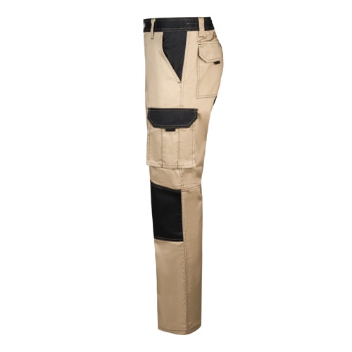VL NJORD. Calças bicolor em sarja multibolsos (240 g/m²), em algodão (35%) e poliéster (65%)