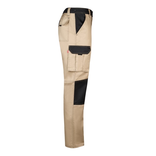 VL NJORD. Calças bicolor em sarja multibolsos (240 g/m²), em algodão (35%) e poliéster (65%)
