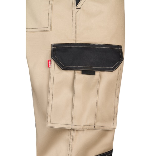 VL NJORD. Calças bicolor em sarja multibolsos (240 g/m²), em algodão (35%) e poliéster (65%)