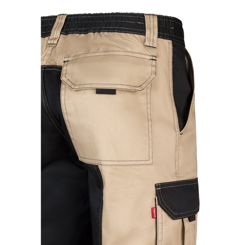 VL NJORD. Calças bicolor em sarja multibolsos (240 g/m²), em algodão (35%) e poliéster (65%)