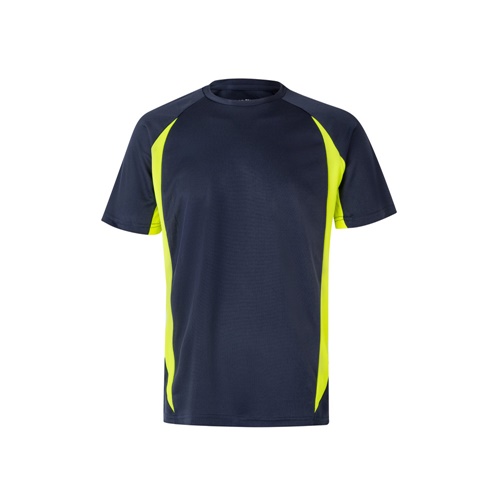 VL SLAYER. T-shirt técnica bicolor bird-eye (160g/m²), em poliéster (100%)