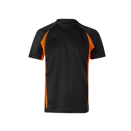 VL SLAYER. T-shirt técnica bicolor bird-eye (160g/m²), em poliéster (100%)