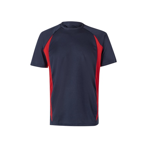 VL SLAYER. T-shirt técnica bicolor bird-eye (160g/m²), em poliéster (100%)