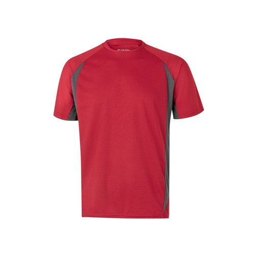 VL SLAYER. T-shirt técnica bicolor bird-eye (160g/m²), em poliéster (100%)