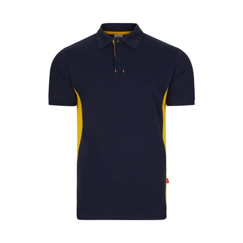 VL SUPAY. Polo piqué bicolor (180g/m²) manga curta, em algodão (60%) e poliéster (40%)