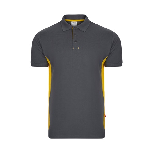VL SUPAY. Polo piqué bicolor (180g/m²) manga curta, em algodão (60%) e poliéster (40%)