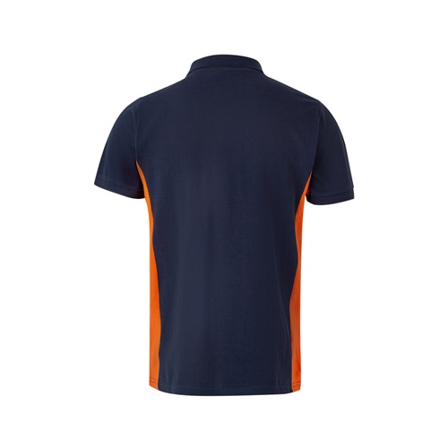 VL SUPAY. Polo piqué bicolor (180g/m²) manga curta, em algodão (60%) e poliéster (40%)