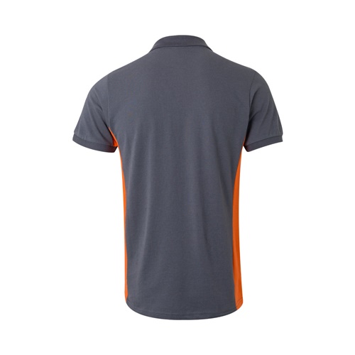 VL SUPAY. Polo piqué bicolor (180g/m²) manga curta, em algodão (60%) e poliéster (40%)