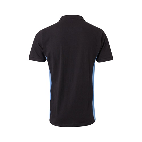 VL SUPAY. Polo piqué bicolor (180g/m²) manga curta, em algodão (60%) e poliéster (40%)
