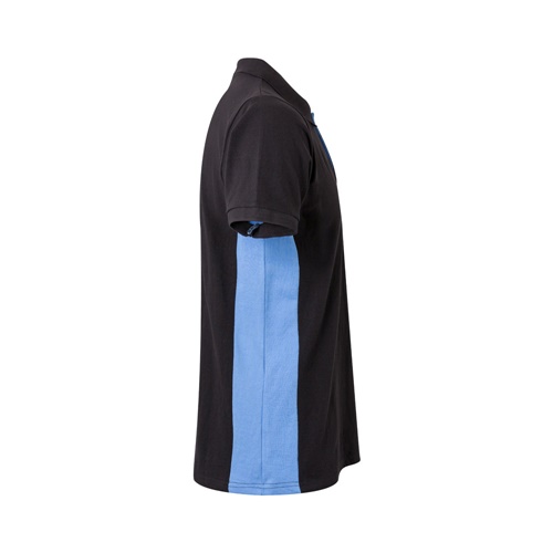 VL SUPAY. Polo piqué bicolor (180g/m²) manga curta, em algodão (60%) e poliéster (40%)