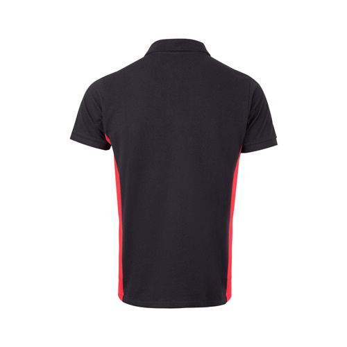 VL SUPAY. Polo piqué bicolor (180g/m²) manga curta, em algodão (60%) e poliéster (40%)