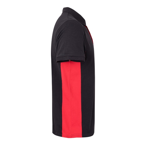 VL SUPAY. Polo piqué bicolor (180g/m²) manga curta, em algodão (60%) e poliéster (40%)