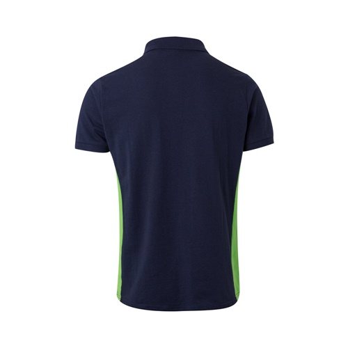 VL SUPAY. Polo piqué bicolor (180g/m²) manga curta, em algodão (60%) e poliéster (40%)
