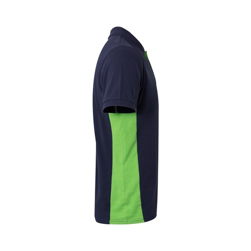 VL SUPAY. Polo piqué bicolor (180g/m²) manga curta, em algodão (60%) e poliéster (40%)