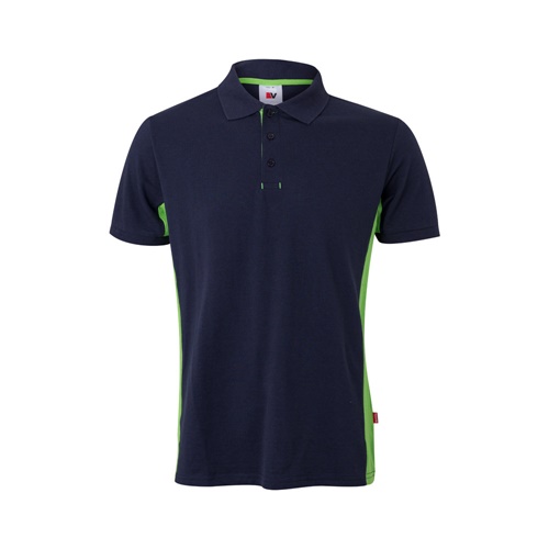 VL SUPAY. Polo piqué bicolor (180g/m²) manga curta, em algodão (60%) e poliéster (40%)
