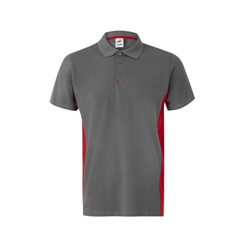 VL SUPAY. Polo piqué bicolor (180g/m²) manga curta, em algodão (60%) e poliéster (40%)