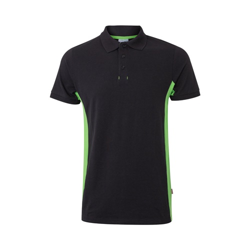 VL SUPAY. Polo piqué bicolor (180g/m²) manga curta, em algodão (60%) e poliéster (40%)